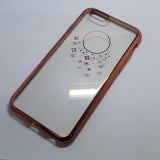Apple iPhone 6 / 6S - Chrome Edge with Rhinestone Silicone Case [Pro-Mobile]