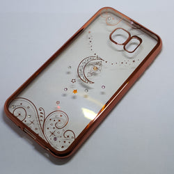 Samsung Galaxy S6 - Chrome Edge with Rhinestone Silicone Case