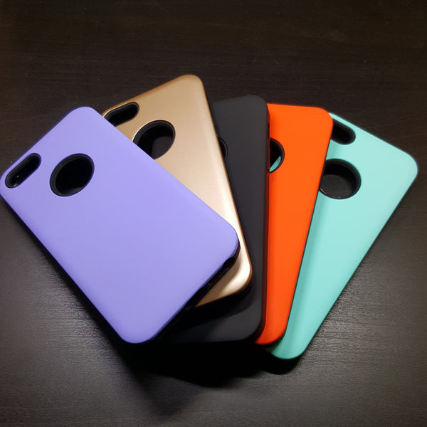 Apple iPhone 5G/5S/SE - Silicone With Hard Back Cover Case [Pro-Mobile]