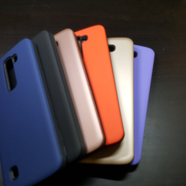 LG K7 - Silicone With Hard Back Cover Case