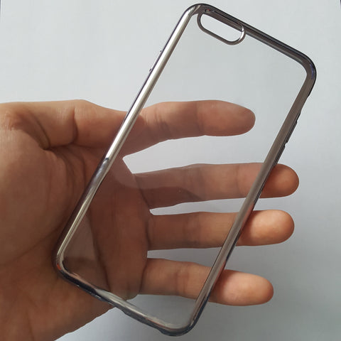 Apple iPhone 6 / 6S - Chrome Edge Silicone Case [Pro-Mobile]