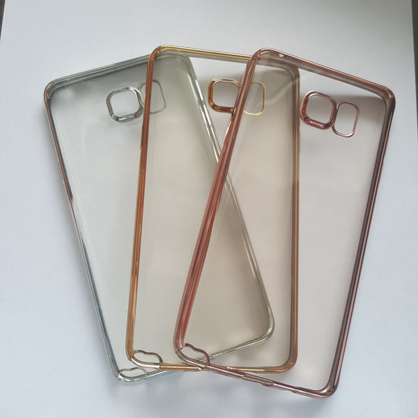 Samsung Galaxy Note 5 - Chrome Edge Silicone Case