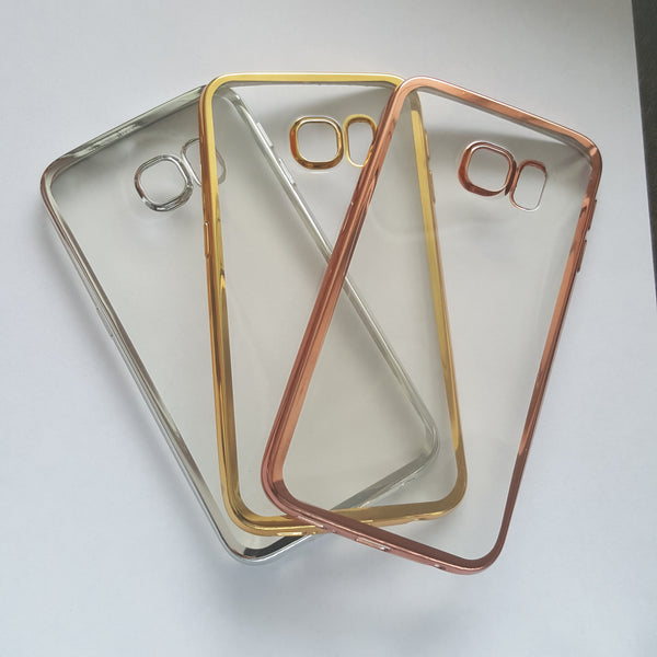 Samsung Galaxy S6 Edge - Chrome Edge Silicone Case