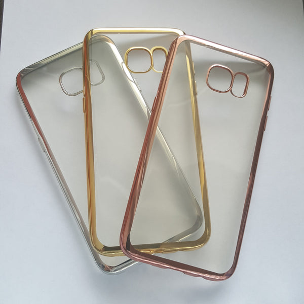 Samsung Galaxy S7 Edge - Chrome Edge Silicone Case