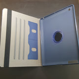 Apple iPad 2 / 3 / 4 - 360 Rotating Grid Plaid Pattern Stand Case Smart Cover [Pro-Mobile]