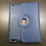 Apple iPad 2 / 3 / 4 - 360 Rotating Grid Plaid Pattern Stand Case Smart Cover [Pro-Mobile]