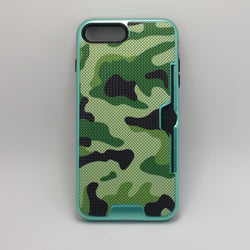 Apple iPhone 7 Plus / 8 Plus - Military Camouflage Credit Card Case