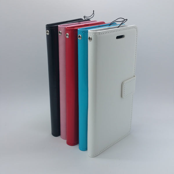 Samsung Galaxy J510 - Magnetic Wallet Card Holder Flip Stand Case Cover with Strap [Pro-Mobile]