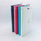 Apple iPhone 14 Pro - Magnetic Wallet Card Holder Flip Stand Case Cover with Strap [Pro-Mobile]