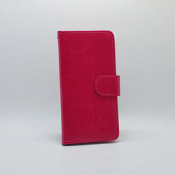 Universal A4 (4.3-4.8 inch) - Magnetic Wallet Card Holder Flip Stand Case with Strap [Pro-Mobile]