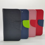 Universal L (4.5-4.8 inch) - Magnetic Wallet Card Holder Flip Stand Case with Strap [Pro-Mobile]