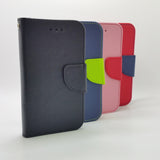Universal XXL (5.3-5.7 inch) - Magnetic Wallet Card Holder Flip Stand Case with Strap [Pro-Mobile]