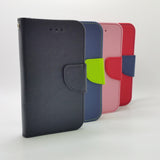 Universal L (4.5-4.8 inch) - Magnetic Wallet Card Holder Flip Stand Case with Strap [Pro-Mobile]