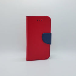 Universal M (4.2-4.4 inch) - Magnetic Wallet Card Holder Flip Stand Case with Strap [Pro-Mobile]