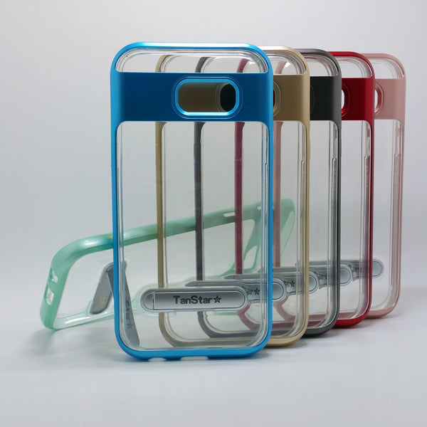 Samsung Galaxy A5 2017 (A520) - TanStar Aluminum Bumper Frame Case with Kickstand