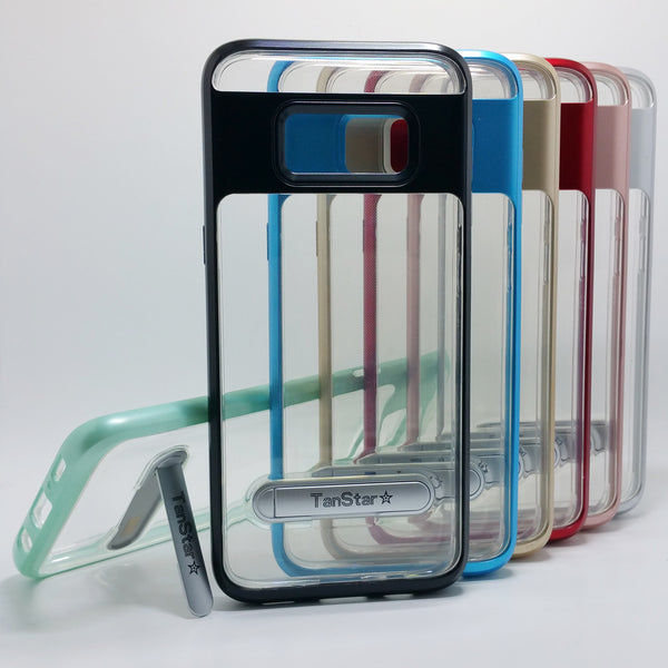 Samsung Galaxy S8 Plus - TanStar Aluminum Bumper Frame Case with Kickstand