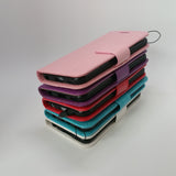 Apple iTouch 5 / 6 - Magnetic Wallet Card Holder Flip Stand Case Cover with Strap [Pro-Mobile]