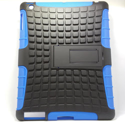 Apple iPad 2 / 3 / 4 - Tough Jacket Hybrid Rugged Heavy Duty Hard Back Cover Case with Kickstand [Pro-Mobile]