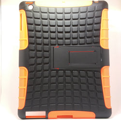 Apple iPad 2 / 3 / 4 - Tough Jacket Hybrid Rugged Heavy Duty Hard Back Cover Case with Kickstand [Pro-Mobile]