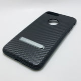 Apple iPhone 7 Plus / 8 Plus - WUW Carbon Fiber Case with Kickstand