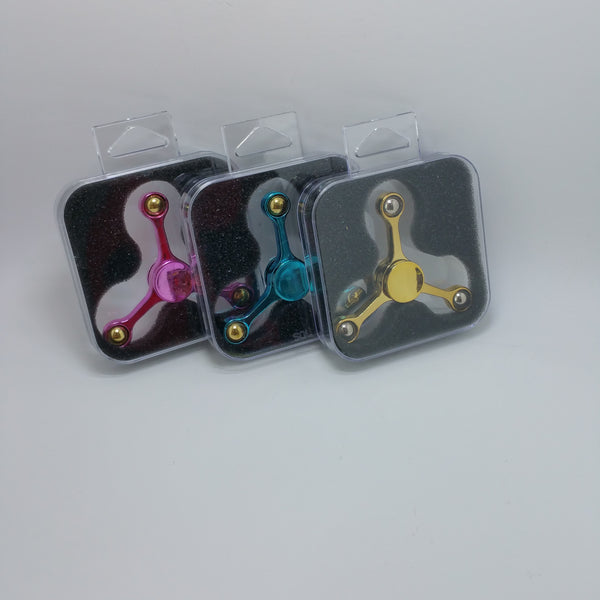 Fidget Hand Spinner Toy for Kids/Adults for Focus - Aluminium Molecule