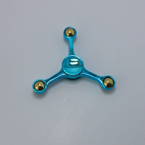 Fidget Hand Spinner Toy for Kids/Adults for Focus - Aluminium Molecule