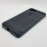 Google Pixel 2 - Shockproof Slim Dual Layer Brush Metal Case Cover [Pro-Mobile]