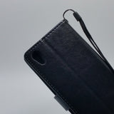 Sony Xperia XA1 - Magnetic Wallet Card Holder Flip Stand Case with Strap [Pro-Mobile]