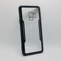 Samsung Galaxy S9 - TPU Bumper Frame Case with Clear 1mm Toughened Glass Back Cover