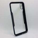 Apple iPhone X - TPU Bumper Frame Case with Clear 1mm Toughened Glass Back Cover