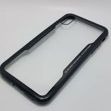 Apple iPhone X - TPU Bumper Frame Case with Clear 1mm Toughened Glass Back Cover
