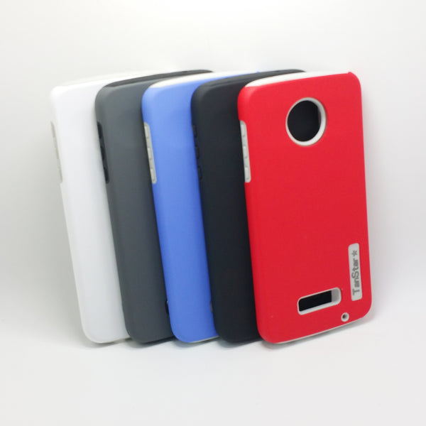 Motorola Moto Z Play - TanStar Slim Hybrid Silicone Hard Dual-Layered Case [Pro-Mobile]