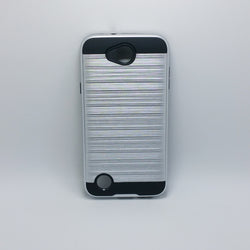 LG X Power 2 - Shockproof Slim Dual Layer Brush Metal Case Cover [Pro-Mobile]