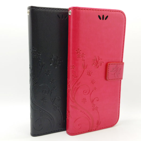 Samsung Galaxy S8 - Butterfly Book Style Wallet Case with Strap [Pro-Mobile]