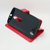 Motorola Moto X Play - Magnetic Wallet Card Holder Flip Stand Case Cover with Strap [Pro-Mobile]