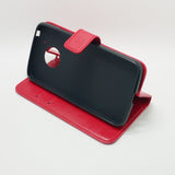 Motorola Moto G5 - Magnetic Wallet Card Holder Flip Stand Case Cover with Strap [Pro-Mobile]