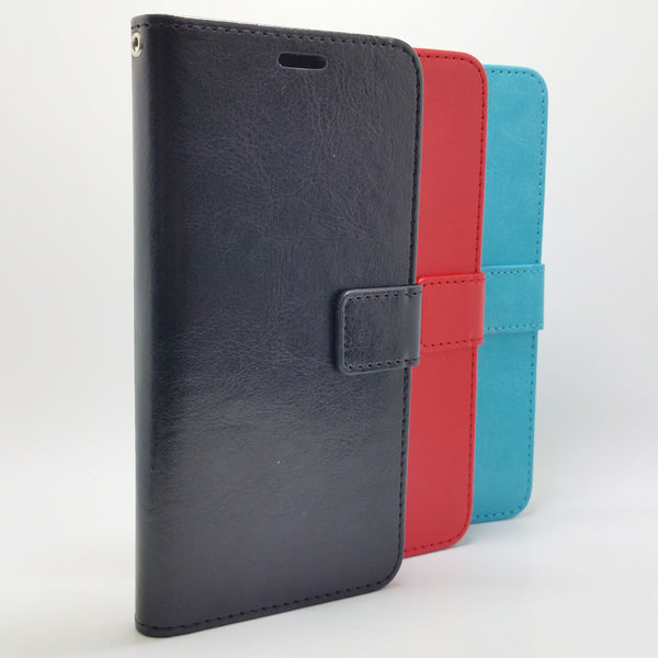LG K41S / K61 - Magnetic Wallet Card Holder Flip Stand Case Cover with Strap [Pro-Mobile]