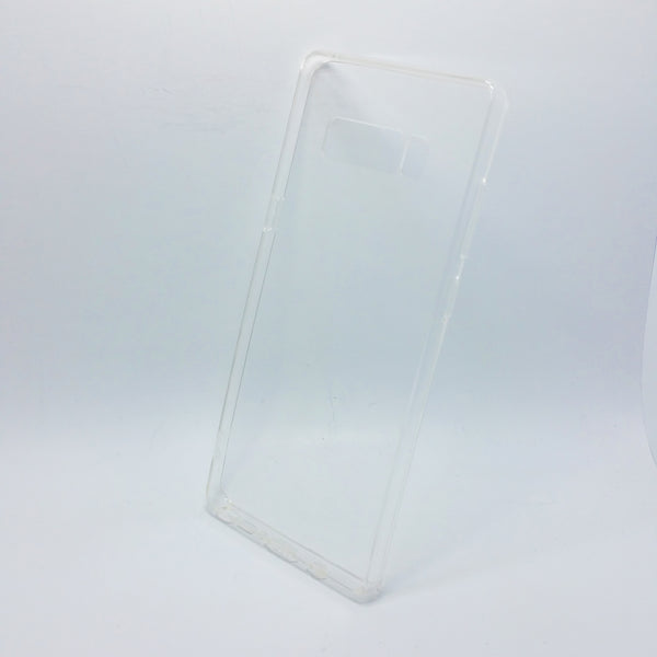 Samsung Galaxy Note 8 - Clear Transparent Silicone Phone Case With Dust Plug [Pro-Mobile]