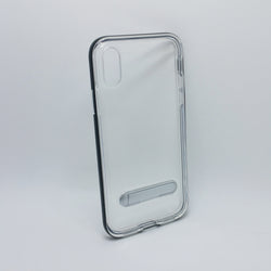 Apple iPhone XS Max - Aluminum Bumper Frame Case with Kickstand