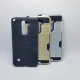 LG Stylo 2 / Stylo 2 Plus / Stylus 2 - Shockproof Slim Wallet Credit Card Holder Case Cover [Pro-Mobile]