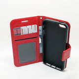 Apple iPhone 5G / 5S / SE - Magnetic Wallet Card Holder Flip Stand Case Cover with Strap [Pro-Mobile]