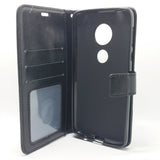 Motorola Moto E5 - Magnetic Wallet Card Holder Flip Stand Case Cover with Strap [Pro-Mobile]