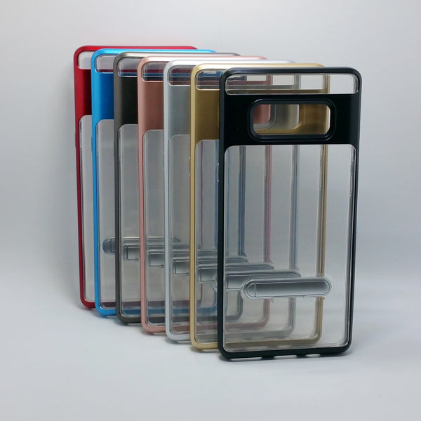 Samsung Galaxy Note 8 - Aluminum Bumper Frame Case with Kickstand