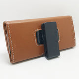360 Horizontal Leather Belt Clip Holster Case 5.5"