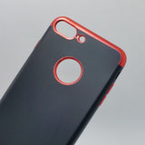 Apple iPhone 7 Plus / 8 Plus - Black Silicone Phone Case with Chrome Edge [Pro-Mobile]