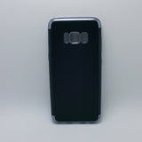 Samsung Galaxy S8 - Black Silicone Phone Case with Chrome Edge
