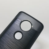 Motorola Moto G6 - Shockproof Slim Dual Layer Brush Metal Case Cover [Pro-Mobile]