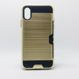 Apple iPhone X / XS - Shockproof Slim Wallet Credit Card Holder Case Cover [Pro-Mobile]