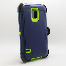 Samsung Galaxy S5 - Heavy Duty Fashion Defender Case with Rotating Belt Clip [Pro-Mobile]