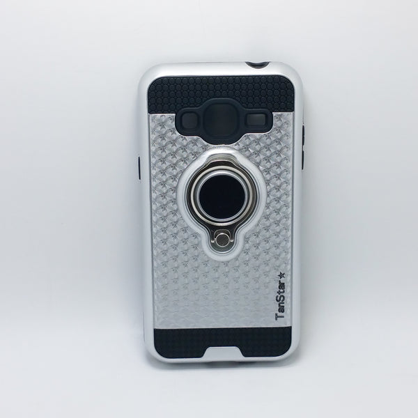 Samsung Galaxy J3 - TanStar Magnet Enabled Case with Ring Kickstand